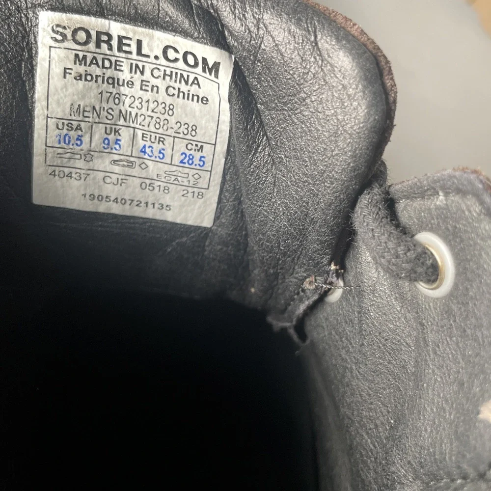 Sorel Men's Madson II Moc Toe Waterproof Boots Size 10.5
